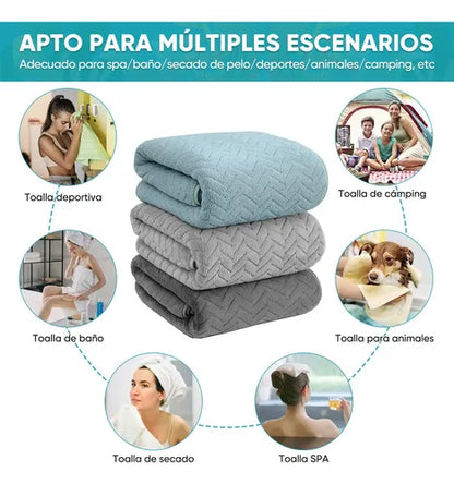 Kit Casa Shop con Toallas de Baño + Toallas de Rostro de Regalo