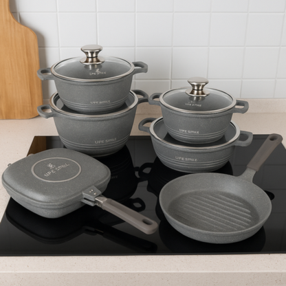 Conjunto de Ollas de Cerámica 19 Piezas Antiadherentes [ENVÍO GRATIS]